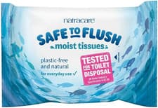 Image of Natracare Safe to Flush Moist Tissues 30 Wipes