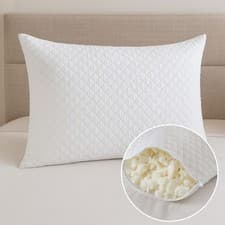 Image of Shredded Memory Foam Quilted Pillows Firm Bounce Back Deluxe Bed Pillows 50x75cm