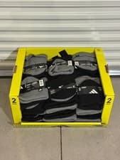 Image of ADIDAS BLACK GREY BEANIE PERFORMANCE FOLD 2 PACK WHOLESALE LOT 36 PACKS NEW TAGS
