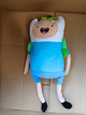 Image of Original Cartoon Network Adventure Time Kid Finn Mertens 19" Plush Backpack NWT