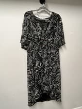 Image of Mint Velvet women’s midi dress – brand new with tags - Black base  /floral print
