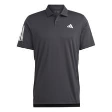Image of adidas Mens Club 3 Stripe Polo Shirt Top Short Sleeve Collared Lightweight