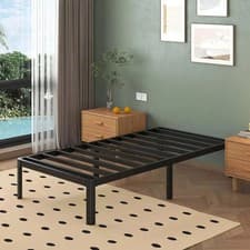 Image of Strong Single Bed 3ft Metal Bed Frame Bedroom Furniture