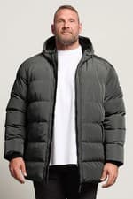 Image of Big & Tall Men's Hooded Logo Puffer Jacket