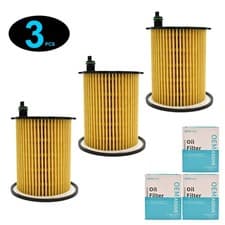 Image of 3 Engine Oil Filter 1109AY 1680233480 1687120580 For Citroen Peugeot 1.4 1.6 HDi