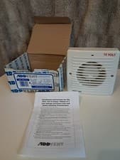 Image of Addvent AVX100TN Axial Extractor Fan 100mm White for bathrooms and toilet