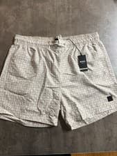 Image of Hugo Boss Swim Shorts Beige Pattern XXL BNWT Mens Beach Trunks RRP £69