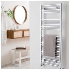Image of Vogue Focus 1 Towel Warmer Electric 1200x500mm +EE003 Thermostatic Element 600w