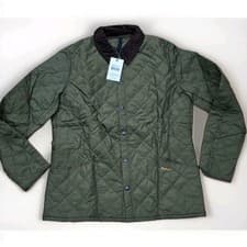 Image of Barbour Men's Heritage Liddesdale Quilted Jacket Size XL Olive Colour RRP £149