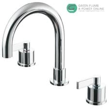 Image of Ideal Standard Silver Chrome Dual Three Taphole Bath Filler E0070AA