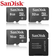 Image of SanDisk Micro SD 32GB 16GB 8GB Class 4 SDHC SDXC Memory Card