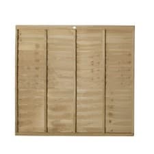 Image of Overlap Fence Panel 6ft x 5ft - Pressure Treated, Garden Boundary, Durable