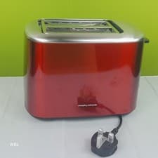 Image of Morphy Richards 222066 Equip Red 2 Slice Toaster - Defrost And Reheat Settings