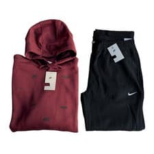 Image of Nike Swoosh Sweatsuit Men's Size 2XL 2 Piece Hoodie and Joggers Set Outfit NWT