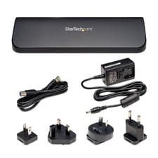 Image of StarTech.com Universal USB 3.0 Laptop Docking Station | USB3SDOCKHDV | Inc. PSU