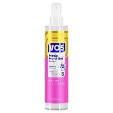 Image of Vo5 Mega Hold - 24-hour Frizz Control Hair Gel Spray 200ml, for Smooth Styles