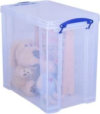 Image of Really Useful Box Plastic Storage 25 Litre Clear