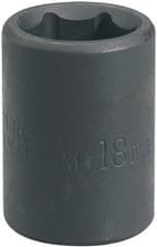 Image of Draper Expert Impact Socket, 1/2" Square Drive, 21mm , Blue