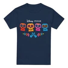 Image of Coco Skull Logo Full Color T-Shirt , Navy