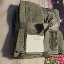 Image of Ted Baker London Hand Towel 50cm X 90cm 100% Cotton Green Gift Set