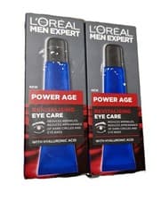 Image of 2 X L'Oréal Men Expert Power Age Revitalising Eye Care 15ml