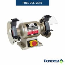 Image of SIP Bench Grinder 6" 230V 370W 2980RPM 150mm x 20mm Coarse and Fine Grit Wheel