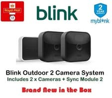 Image of New Blink Wireless HD 1080P Smart Security, Alexa enabled, 2 Camera Gen 3 System