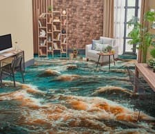 Image of 3D Paint Spray I4652 Floor WallPaper Murals Wall Print Decal AJ Coco 2024