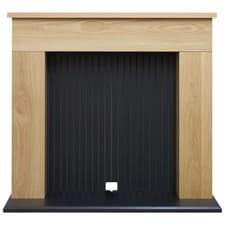 Image of Adam Innsbruck Stove Fireplace in Oak & Black, 45 Inch