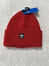 Image of Adidas Unisex Better Scarlet/Black/White Terrace Beanie Hat (SHR)