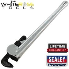 Image of Sealey Pipe Wrench Premier European Pattern 610mm Aluminium Alloy Plumbing