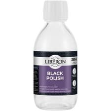 Image of Liberon 250ml Black Polish | French Polish | Obscures Wood Grain | Ebonising