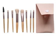 Image of Small Travel Makeup Brush Set in Case Blush Brow Eye Shadow Brushes
