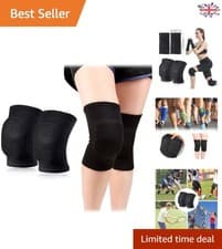 Image of Ultimate Protective Knee Pads - Soft, Stretchy & Moisture-Wicking for Athletes