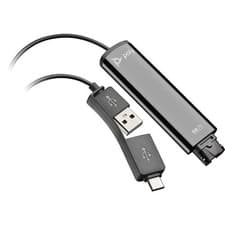Image of HP Poly DA75 USB to QD Black Adapter TAA