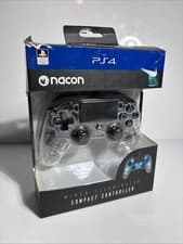 Image of Nacon Illuminated Compact Controller - Blue for PS4 PlayStation 4 New