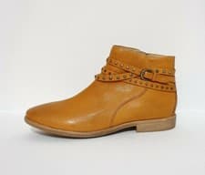 Image of GEOX RRP £110 ELIXIR UK 5 TAN BROWN GENUINE LEATHER ANKLE BOOTS WOMENS EU 38