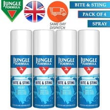 Image of Jungle Formula Insect Bite and Nettle Stings Relief Itching Spray 50ml Pack of 4
