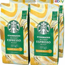 Image of Starbucks Blonde Espresso Roast – Blonde Roast – Whole Bean Coffee 450 g Pack 4