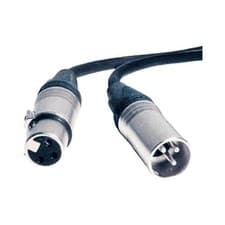 Image of 2m 3 Pole XLR Male to XLR Female Cable