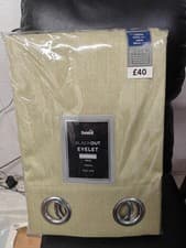 Image of 46 x 72 Curtains Pair Eyelet Blackout Thermal Lined - Sage Green