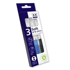 Image of A Star Soft Grip Pens Pack 3
