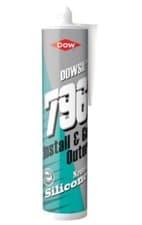 Image of Dow 796 uPVC Silicone Sealant Brilliant White 310ml