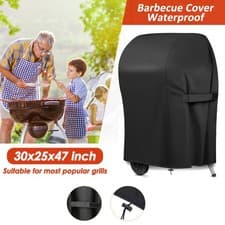 Image of 30"x26"x43" BBQ Cover Waterproof Gas Barbecue Smoker Grill Protector Outdoor