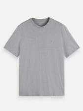 Image of Scotch & Soda CORE Logo T-Shirt in Grey – 100% Cotton, Crewneck, Short Sleeve