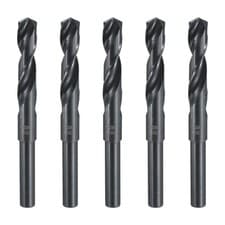 Image of 39/64" M35 High-Speed Steel HSS Twist Drill Bits with 1/2" Round Shank, 5pcs