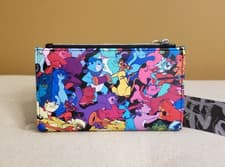 Image of Loungefly Disney The Aristocats Jazzy Cats Rainbow AOP Flap Wallet NEW
