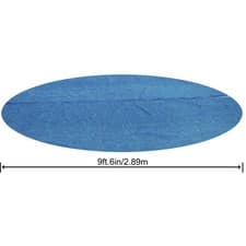 Image of Bestway Flowclear Solar Pool Cover 3.05 m Round Pool Heater Cover Blue