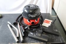 Image of Numatic Henry Turbo Cylinder Vacuum Cleaner Red Black With Airo Brush