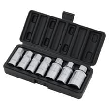 Image of Draper Stud Bolt Extractor Set 3/8" & 1/2"D 7 Piece 5 to 14mm 07119